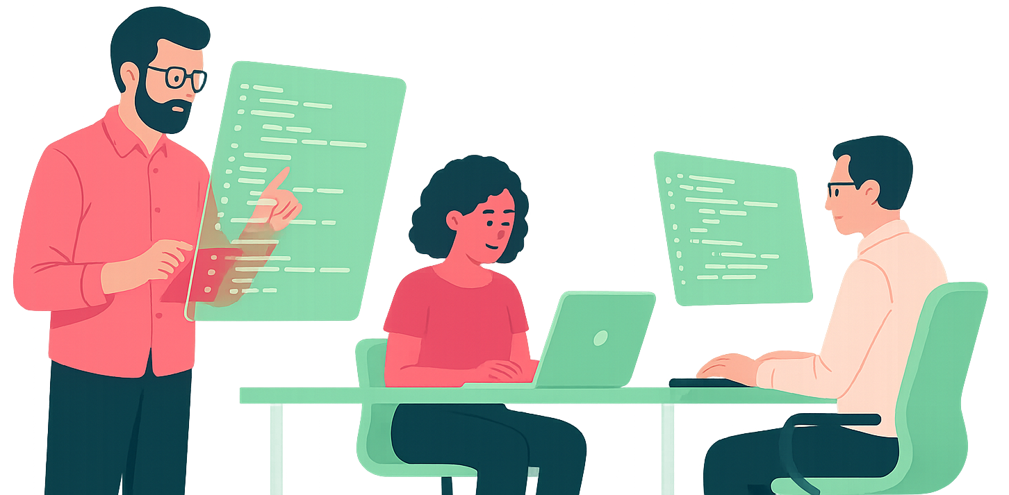 Illustration of digital transformation